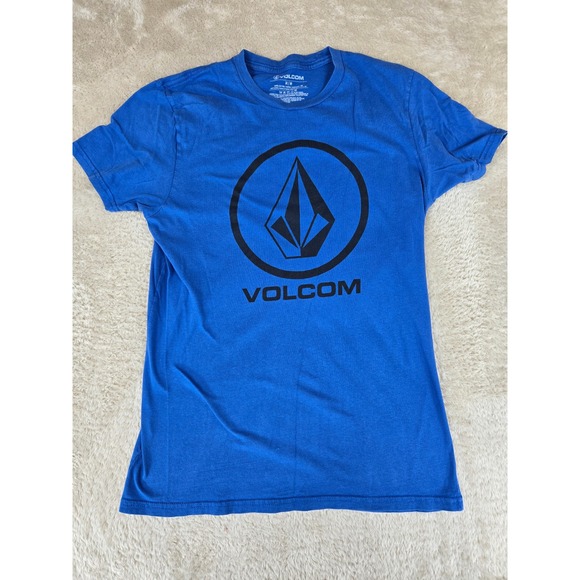 Volcom Other - Volcom Mens Stone Logo Graphic T-Shirt Blue Short Sleeve Cotton Crew Neck Size M